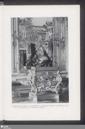 59. Schloß Herrenchiemsee. Arbeitszimmer. Sogenannte Felsenuhr, Nachbildung einer Uhr in Versailles von J. C. Schweizer München
