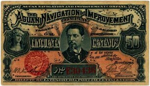 Geldschein, 50 Centavos, 25.6.1886