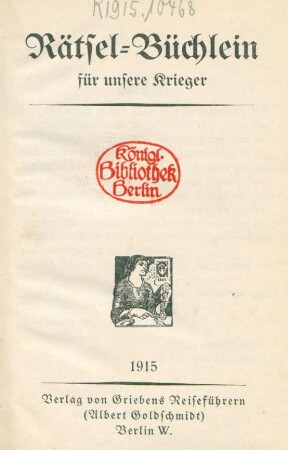 Rätsel-Büchlein für unsere Krieger
