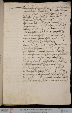 Supplikation Johann Baptist von Pappenheim