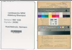 Entnazifizierung Hermann Huechtebrock , geb. 20.09.1890 (Buchhalter)