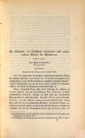 Separatabdrücke aus den Sitzungsberichten der K. Akademie d. Wiss. in Wien - math.-naturw. Cl., 3