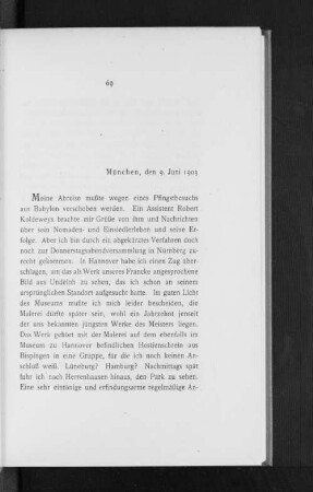 München, den 9. Juni 1903