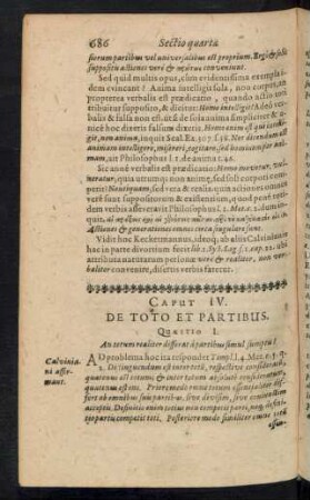 Caput IV. De Toto Et Partibus.