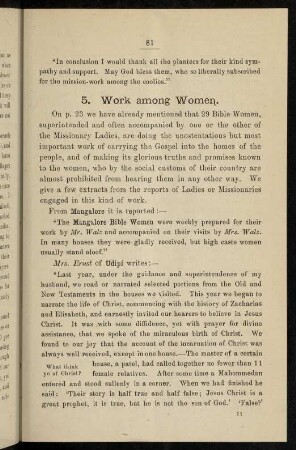 81-88, 5. Work among women