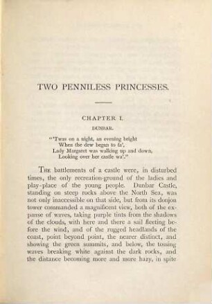 Two penniless princesses