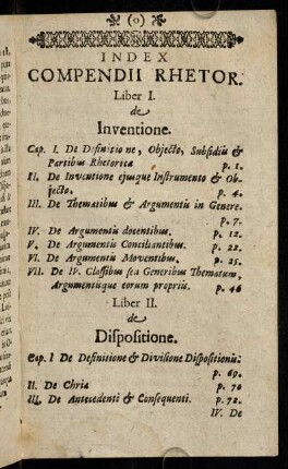 Index Compendii Rhetor.