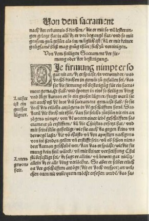 Von dem heiligen Sacrament der firmung oder der bestetigung.