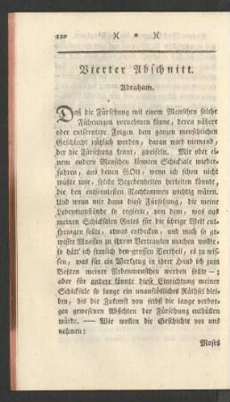 Vierter Abschnitt. Abraham