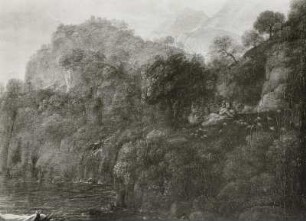 Küstenlandschaft mit Acis und Galatea