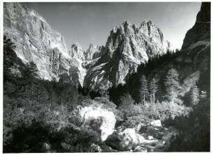 Alpen, Trentino, Brenta, Val delle Seghe, Blick nach Nordwesten