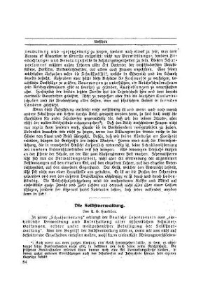 Die Selbstverwaltung