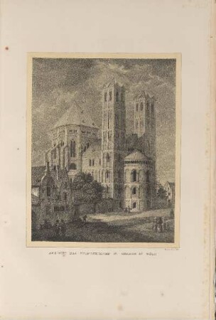 Illustration: Ansicht Der Stiftskirche St. Gereon In Köln.