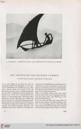 43: Die Abenteuer des Prinzen Achmed : Lotte Reinigers Silhouettenfilm