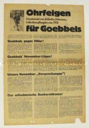 Sonderdruck der SPD zur Auseinandersetzung mit der Wahlpropaganda der NSDAP