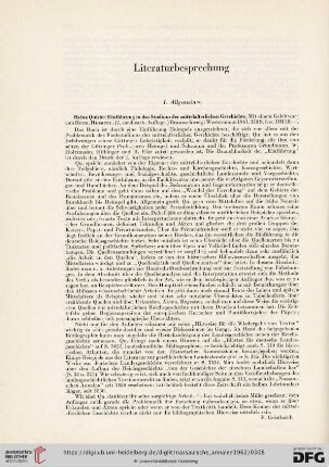 Literaturbesprechung