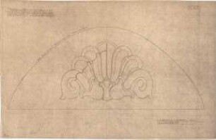 Fischer, Theodor; Heilbronn; Stadt-Theater - Deckenpalmette im Zuschauerraum (Ansicht)