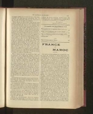 France Et Maroc.
