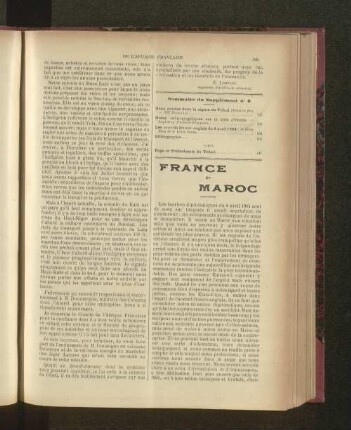 France Et Maroc.