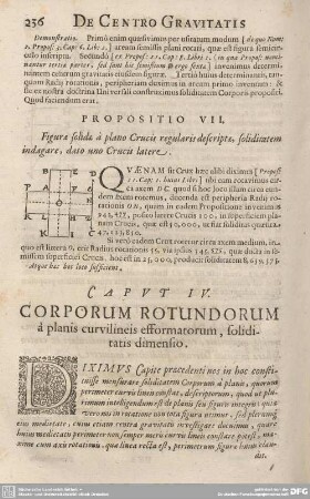 CAPUT IV. CORPORUM ROTUNDORUM à planis curvilineis efformatorum, solodotatis dimensio.