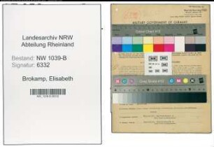 Entnazifizierung Elisabeth Brokamp , geb. 09.01.1922 (Angestellte)