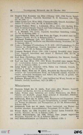 Miniaturen (Nr. 237-244)