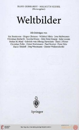 47: Heidelberger Jahrbücher: Weltbilder