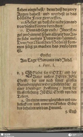 [Am Tage Simonis und Judä]
