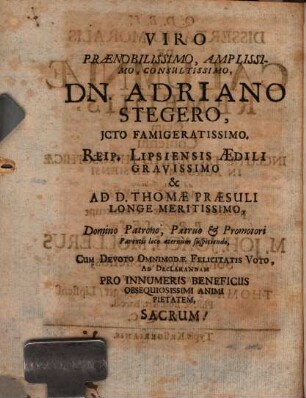 Diss. ... de calumniae remediis