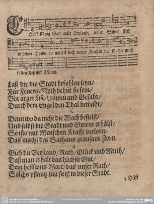 Christ König Gott unser Heyland...