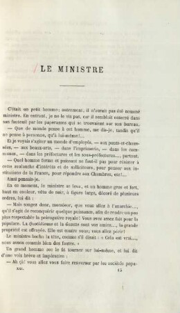 Le ministre