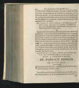 Disp. L. De Publicis Iudiciis.