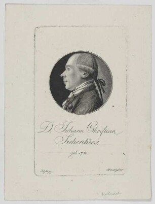 Bildnis des Johann Christian Siebenkees
