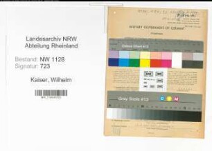 Entnazifizierung Wilhelm Kaiser , geb. 16.10.1902 (Polizist)