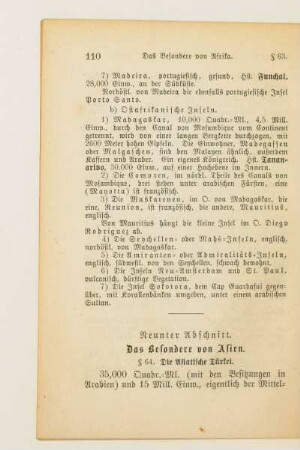 Neunter Abschnitt. Das Besondere von Asien