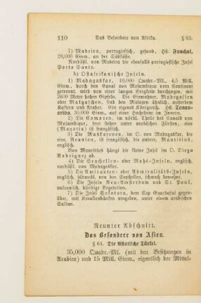 Neunter Abschnitt. Das Besondere von Asien