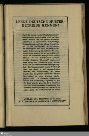 Lernt Deutsche Musterbetriebe Kennen!