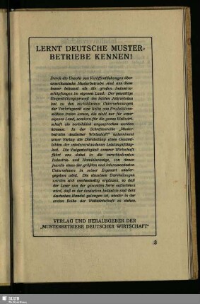 Lernt Deutsche Musterbetriebe Kennen!