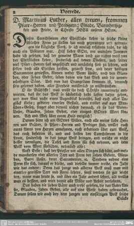 D. Martinus Luther, allen treuen, frommen Pfarr-Herren und Predigern; Gnade, Barmhertzigkeit und Friede, in Christo Jesu unserem HErrn