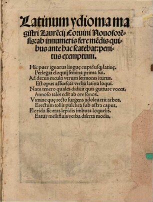 Latinum idioma