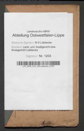 Erblasser: Rüter, Friedrich Wilhelm: