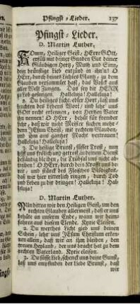 Pfingst-Lieder.