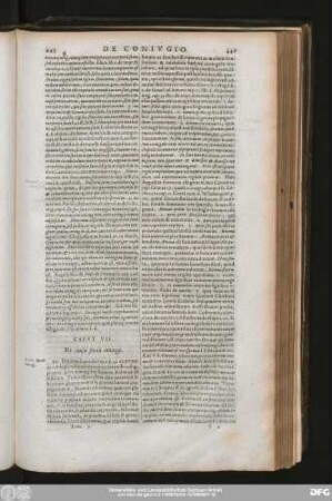 Caput VII. De causa finali coniugii.