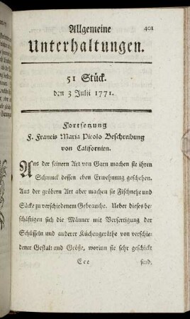 51 Stück. den 3 Julii 1771.