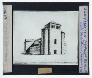 Kaufungen, Stiftskirche : Perspektivansicht, Rekonstruktion
