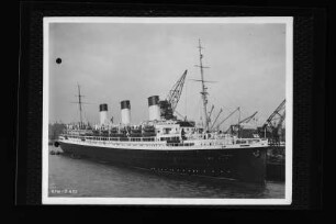 Cap Arcona (1927), Passagier- und Frachtschiff, Hamburg Südamerikanische Dampfschifffahrts-Gesellschaft A/S & Co KG (HSDG), Antwerpen, Bau-Nr. 476