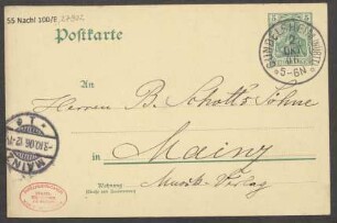 Brief an B. Schott's Söhne : 02.10.1906