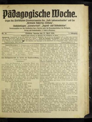 ¬Der¬ Aufsatzunterricht im Lichte der Kunsterziehung : (Fortsetzung)