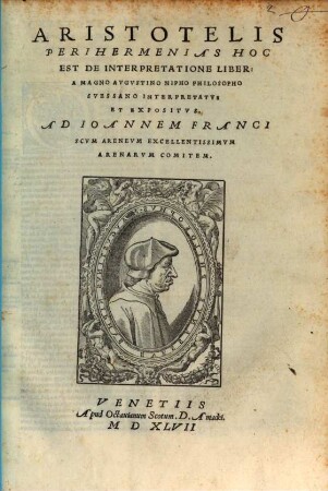 Peri hermenias hoc est, de interpretatione liber