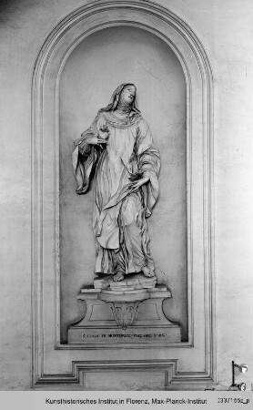 Standfigur der hl. Klara von Montefalco